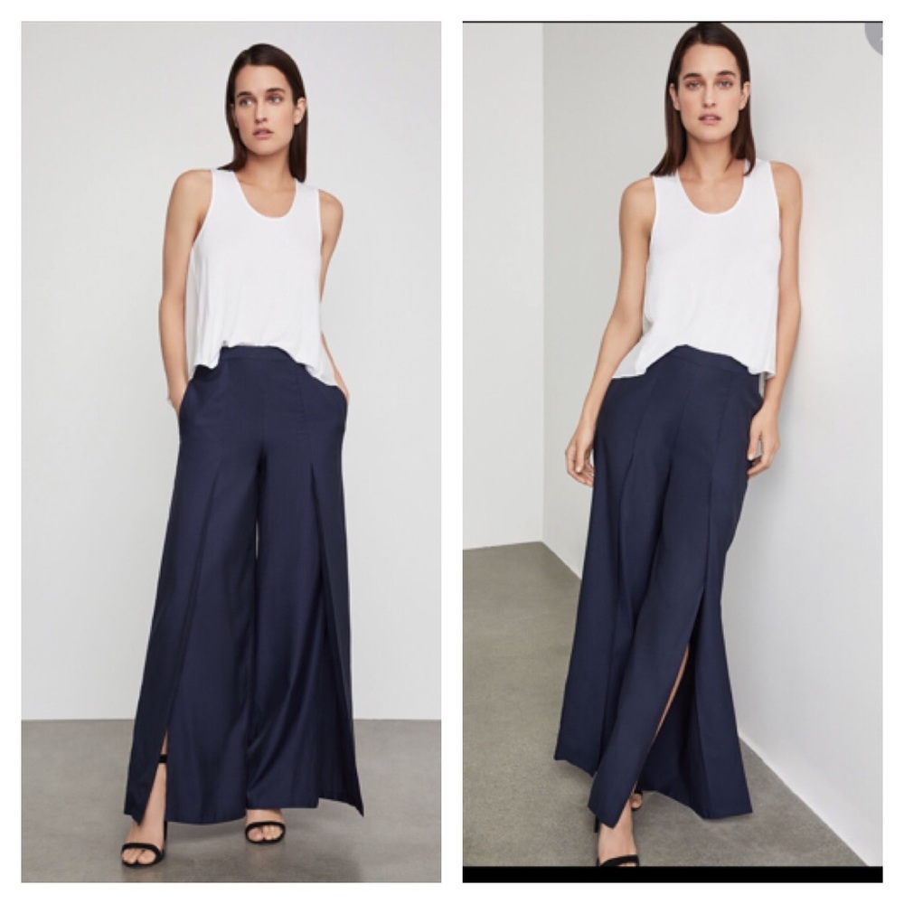Bcbg Max Azria trouser pants with slits. Sz Large